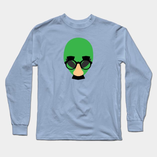 Alien in Disguise Long Sleeve T-Shirt by GloopTrekker